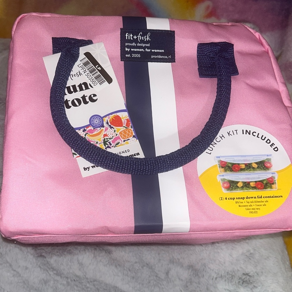 Fit&Fresh lunch bag with 2 containers included NWT why eat junk?‼️Eat healthy